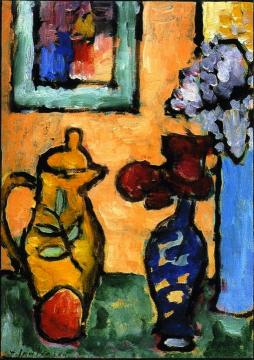 Yellow Coffee Pot Artwork by Alexej Jawlensky