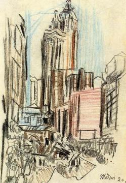 New York Scene Artwork by John Marin