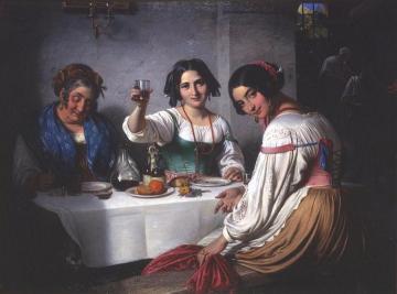 In An Italian Osteria (italiensk Osteriscene) Artwork by Wilhelm Marstrand