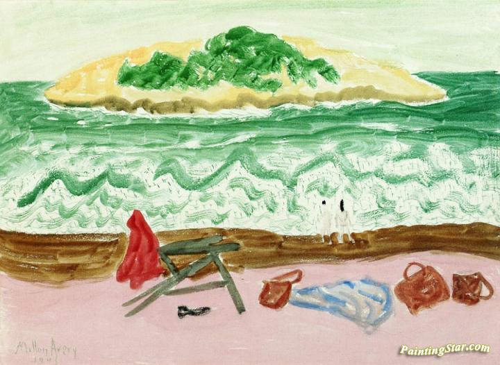 Salt Island Artwork by Milton Avery