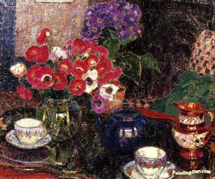 Still LIfe with Poppies Artwork by Leon De Smet