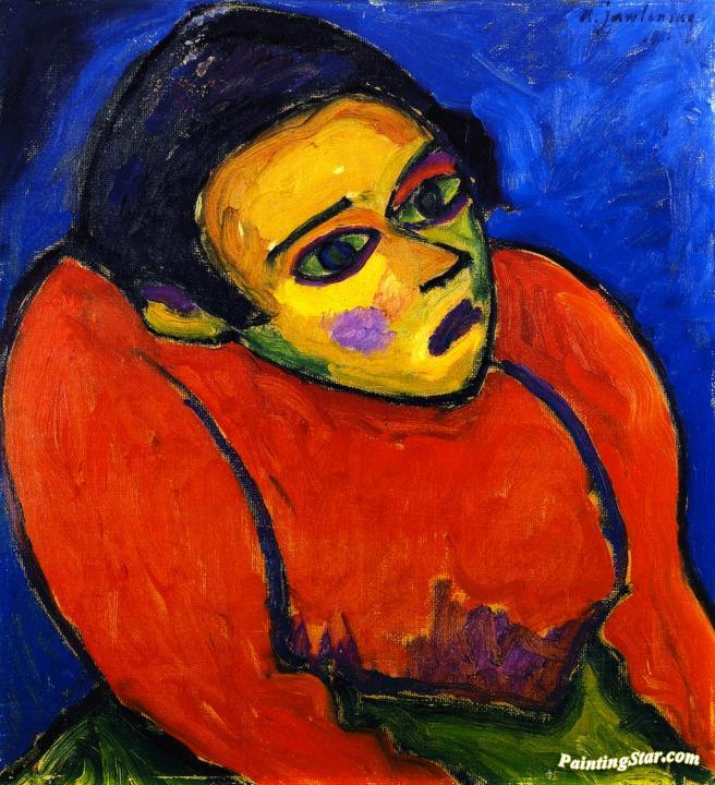The Hunchbacked Woman Artwork by Alexej Jawlensky