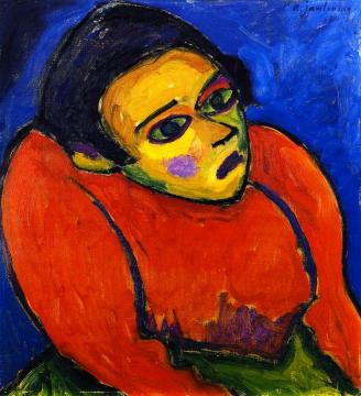 The Hunchbacked Woman Artwork by Alexej Jawlensky
