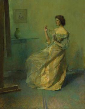 The Necklace Artwork by Thomas Wilmer Dewing