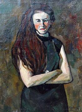 Portrait of Writer Emma Ribarik Artwork by Ilya Mashkov