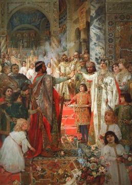 Betrothal Of Croatian King Zvonimir Artwork by Mato Celestin Medovic