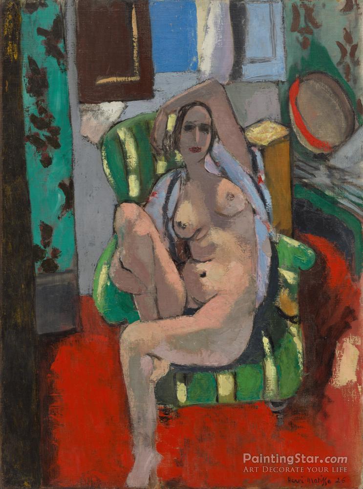 Odalisque With A Tambourine Artwork by Henri Matisse