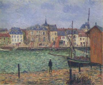 Port Pornic Artwork by Gustave Loiseau