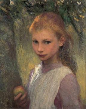 The Shy Child Artwork by Sir George Clausen