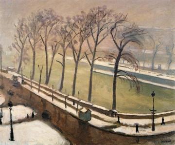 Pont-Neuf in the Snow Artwork by Albert Marquet