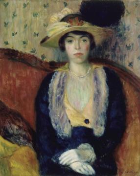 Miss Olga D. Artwork by William James Glackens