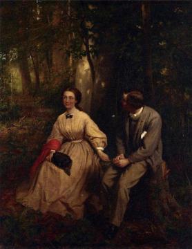 The Courtship Artwork by George Cochran Lambdin