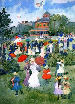 Franklin Park, Boston Artwork by Maurice Prendergast