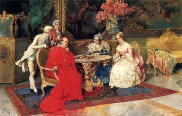 The Chess Players Artwork by Giulio Rosati