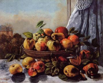 Still Life: Fruit Artwork by Gustave Courbet