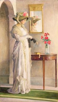 A Moment's Reflection Artwork by William Henry Margetson