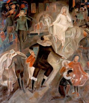 The Strange Party (3rd version), Hommage to Alain-Fournier Artwork by Alice Bailly