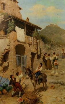 A Donkey's Reward Artwork by Francesco Bergamini