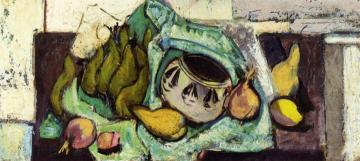 Still Life with Pears and Indian Bowl Artwork by Alfred Henry Maurer