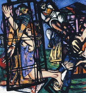 Balloon with Windmill Artwork by Max Beckmann