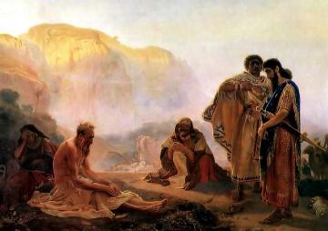 Job and His Friends. Artwork by Ilya Yefimovich Repin