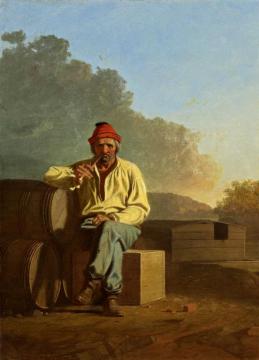 Mississippi Boatman Artwork by George Caleb Bingham