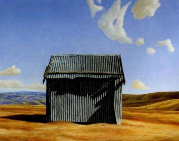 Huntaway Hut Artwork by Grahame Sydney