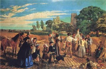 Hullo, Largess! A Harvest Scene in Norfolk Artwork by William Maw Egley