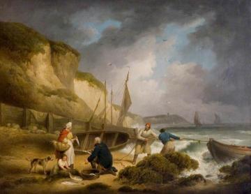 Selling Fish Artwork by George Morland
