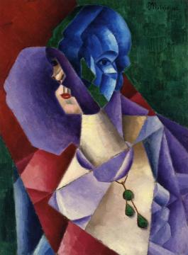 Woman's Head Artwork by Jean Metzinger