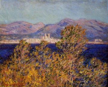 Antibes Seen from the Cape, Mistral Wind Artwork by Claude Oscar Monet