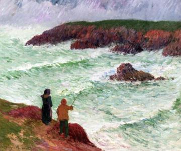 The Cliffs near the Sea Artwork by Henry Moret