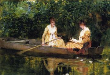 Woman In A Rowboat Artwork by Francis Coates Jones