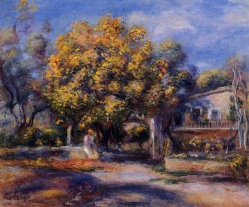 Houses at Cagnes Artwork by Pierre Auguste Renoir