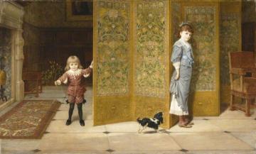 Puritan and Cavalier Artwork by Frederick Goodall