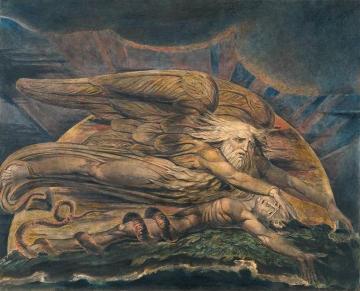 Elohim Creating Adam Artwork by William Blake