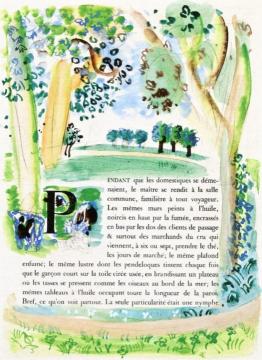 Norman Landscape Artwork by Raoul Dufy