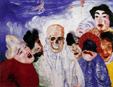 Death And The Masks Artwork by James Ensor