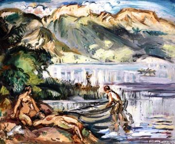 The Lake Artwork by Emile-othon Friesz