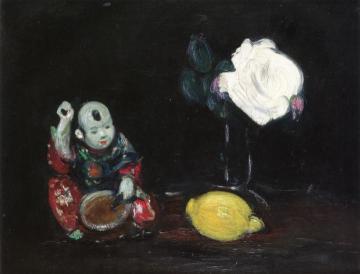 The Drummer, Rose and Lemon Artwork by George Leslie Hunter