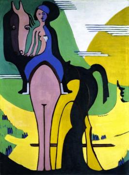 The Rider Artwork by Ernst Ludwig Kirchner