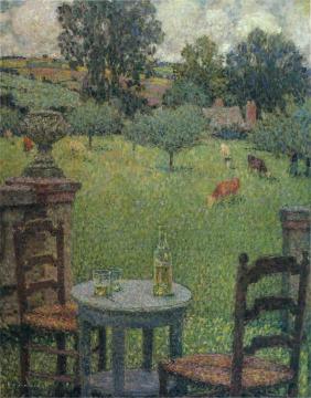 Garden at Gerberoy Artwork by Henri Le Sidaner