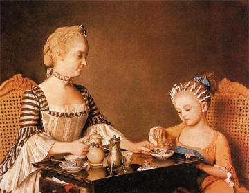 Madame Liotard And Her Daughter Artwork by Jean Etienne Liotard