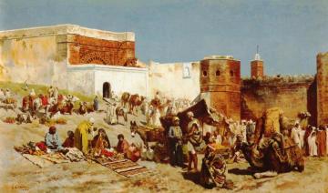 Open Market, Morocco Artwork by Edwin Lord Weeks