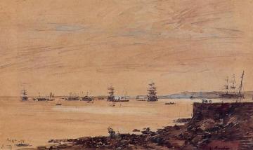 Seascape Artwork by Eugène-Louis Boudin