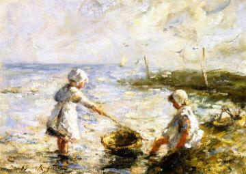 Paddling In The Shallows Artwork by Robert Gemmell Hutchison
