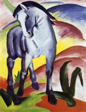 Blue Horse I Artwork by Franz Marc