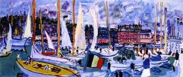 A Regatta In Normandy Artwork by Raoul Dufy