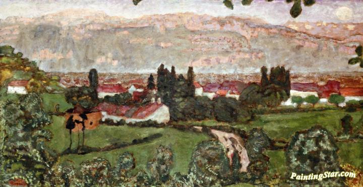 Panoramic View (Dauphiné) Artwork by Pierre Bonnard