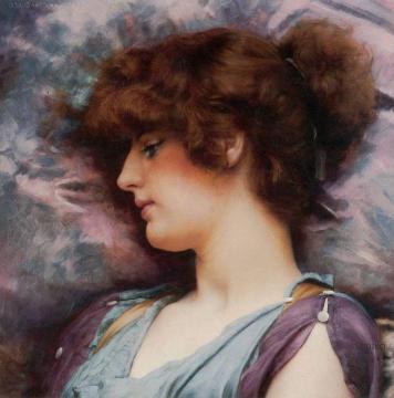Far Away Thoughts Artwork by John William Godward
